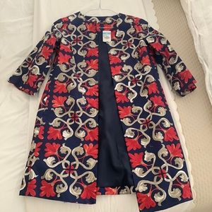 J.McLaughlin Navy and Coral jacket XS with tags
